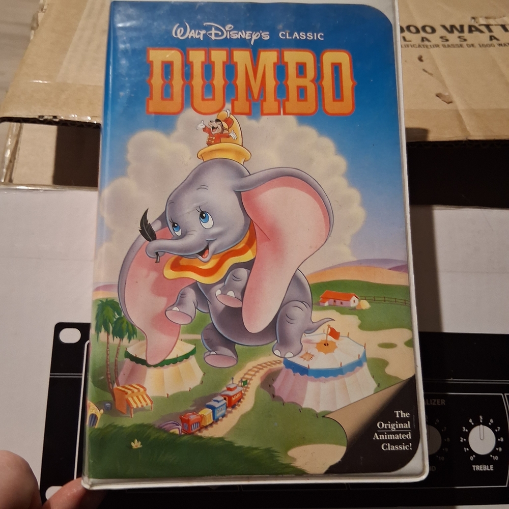 Disney Dumbo VHS with Colorful Cover